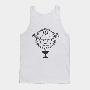 The Lamb of God who took upon himself the sin of the world, and the symbols of the sacrament Tank Top